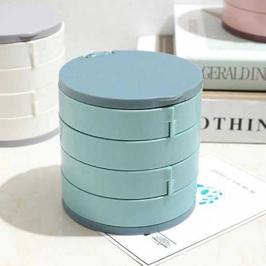 boite a bijoux fille bijoucase bleu fermer
