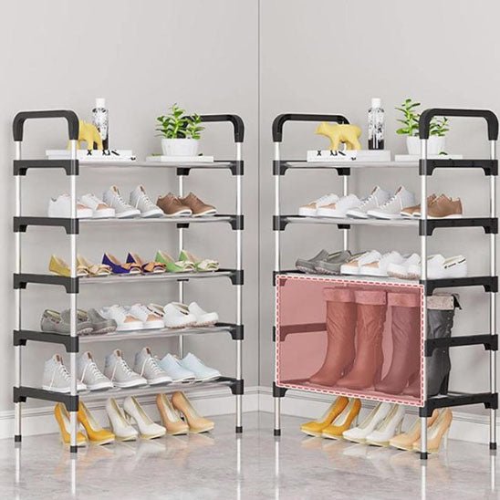 etagere chaussure hopshoes avec vingt six paires chaussures