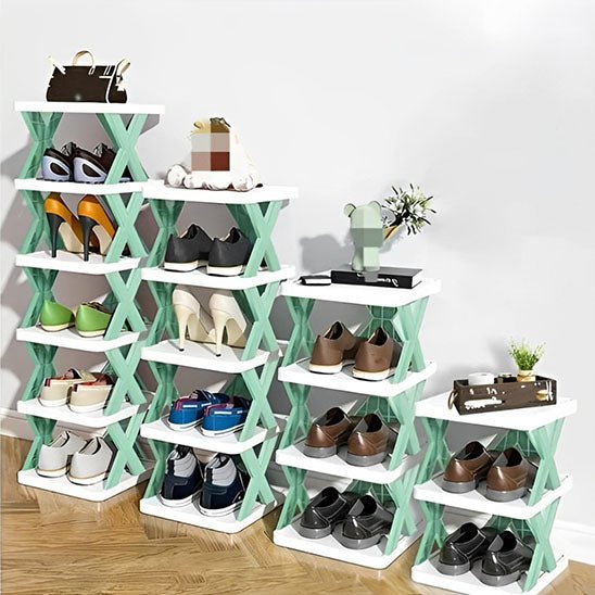 etagere chaussure lineup plusieurs couches