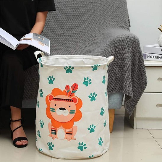 panier a linge laundrify lion vide