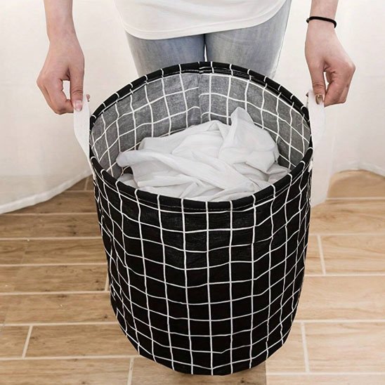 panier a linge linbox noir