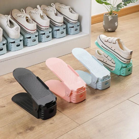 rangement chaussures differentes couleurs