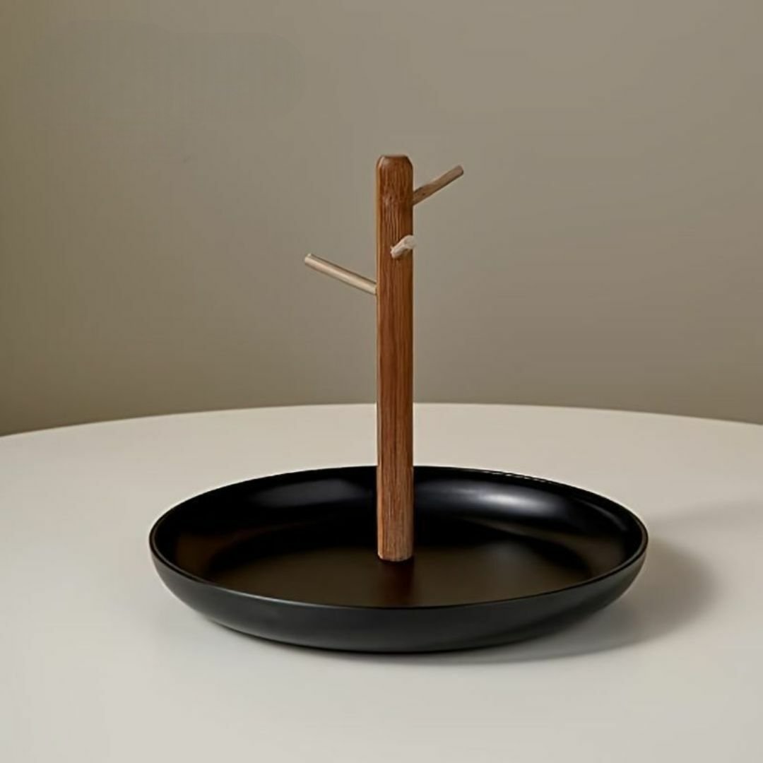 Rangement Clé - BranchRoundTray™ - Noir - Rangement Éclair