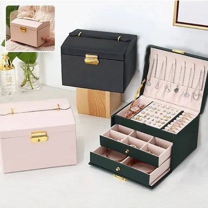 boite a bijoux elegance blanc noir vert