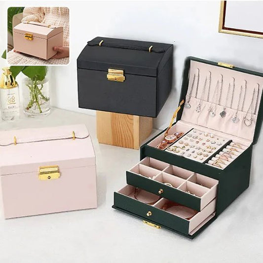 boite a bijoux elegance blanc noir vert