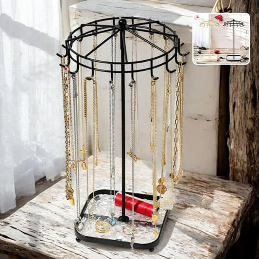 boite bijoux elegantjewel noir avec collier