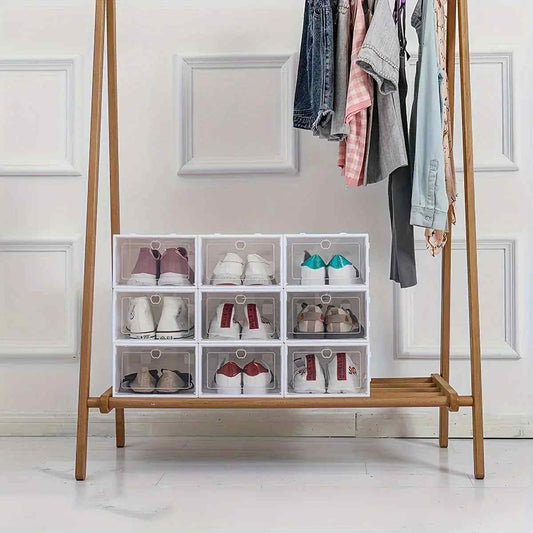 boite rangement chaussures orgastep avec neuf paires chaussures