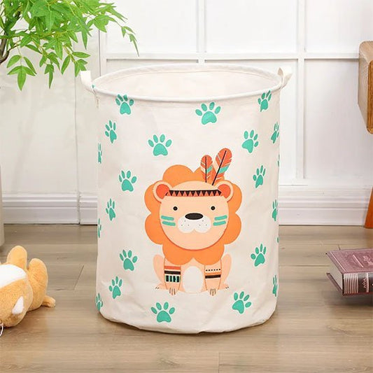 panier a linge laundrify lion