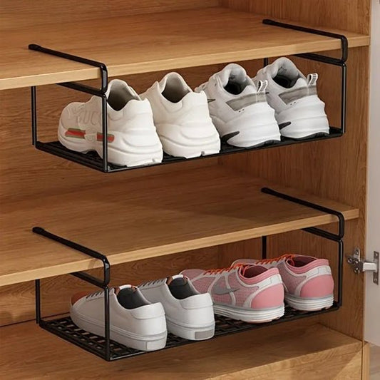 deux rangements chaussures armadio avec quatre paires chaussures