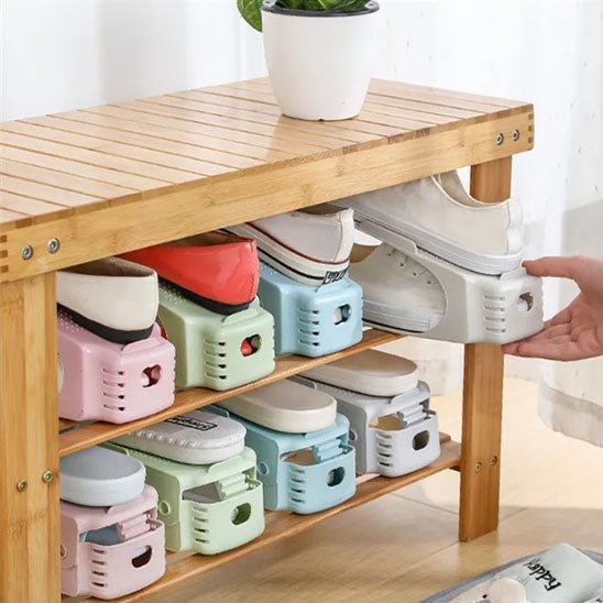 rangement chaussures main qui range