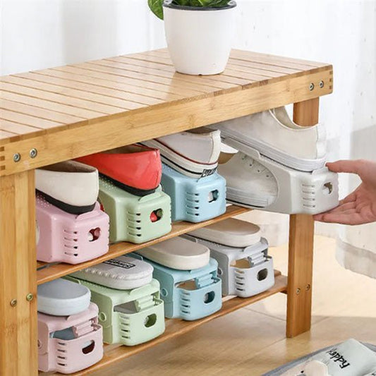 rangement chaussures main qui range