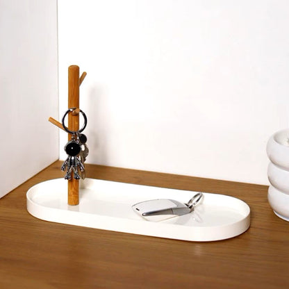 Rangement Clé - BranchOvalTray™ - Blanc - Rangement Éclair