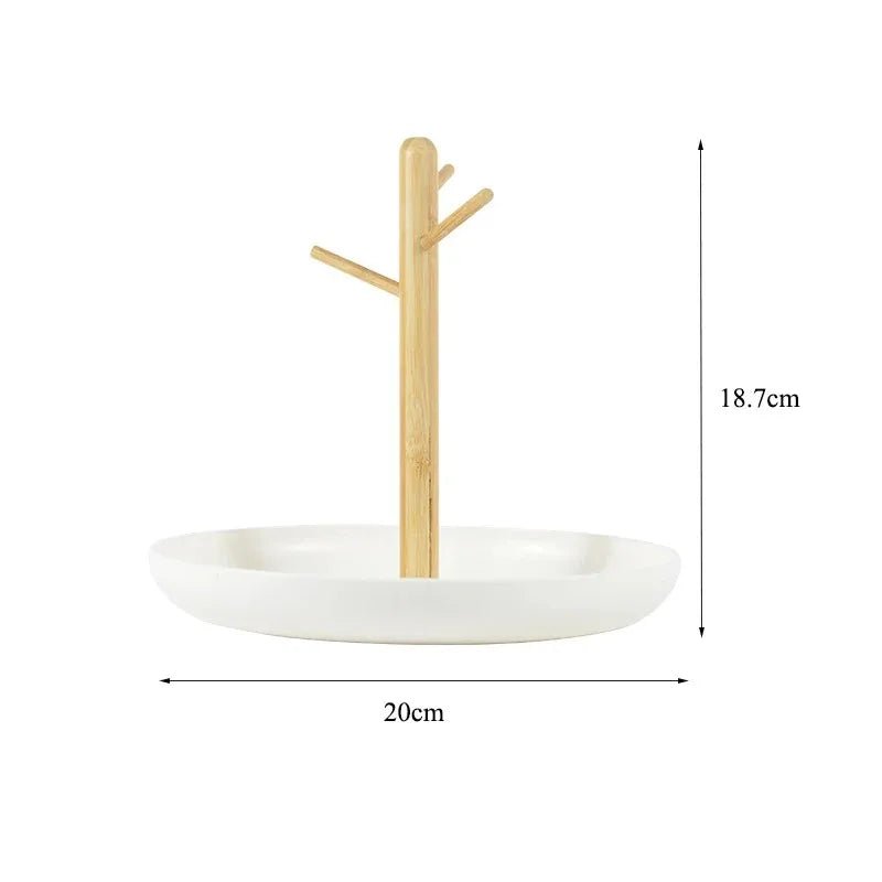 Rangement Clé - BranchRoundTray™ - Blanc - Rangement Éclair