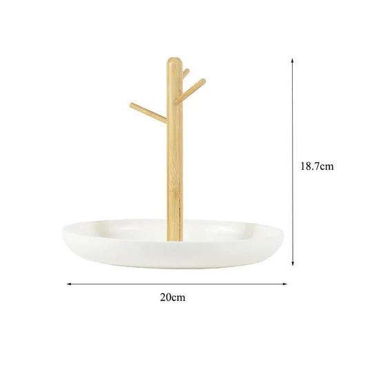 Rangement Clé - BranchRoundTray™ - Blanc - Rangement Éclair