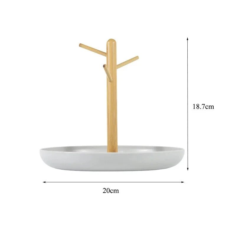 Rangement Clé - BranchRoundTray™ - Gris - Rangement Éclair