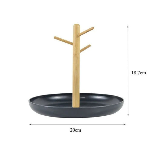 Rangement Clé - BranchRoundTray™ - Noir - Rangement Éclair