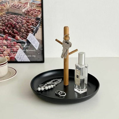 Rangement Clé - BranchRoundTray™ - Noir - Rangement Éclair
