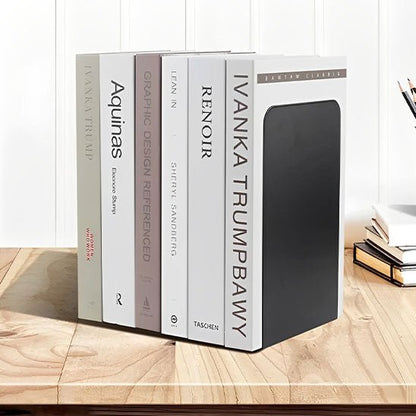 serre livre metal noir avec six livres