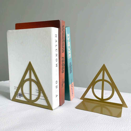 serre livre original triangle or avec trois livres